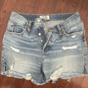 free people jean shorts